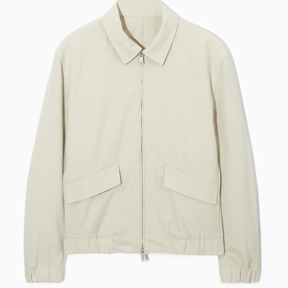 COS SEERSUCKER BLOUSON JACKET - Picture 3 of 3